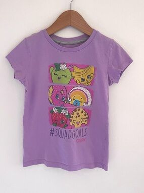 $4 💥Shopkins #SquadGoals Graphic T-Shirt, Strawberry Kiss, Rainbow Bite, Lilac